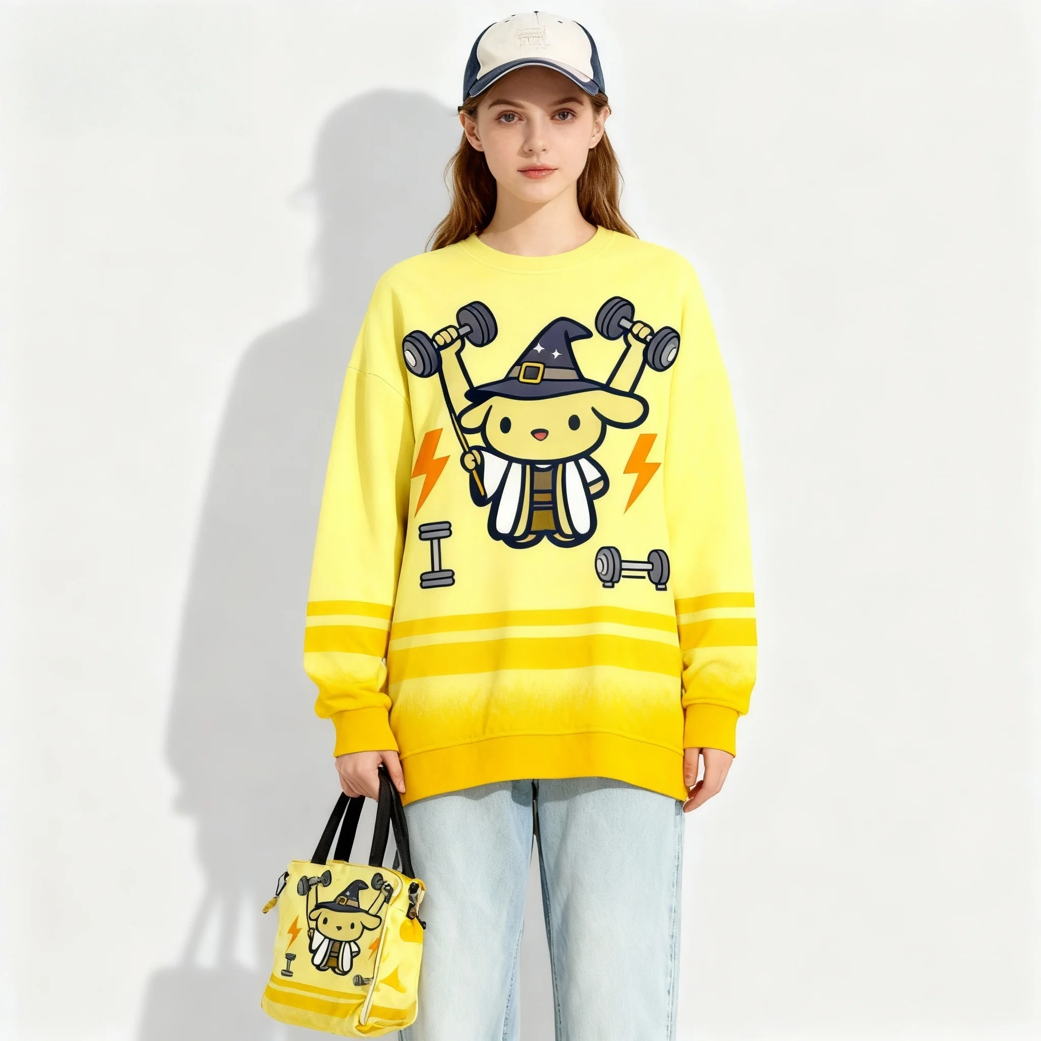 جديد سانريو الأسرة بودنغ الكلب مرحبا كيتي سلسلة حلوة ورائعة حفلة عيد الميلاد سوبر كبيرة المرأة الكبار الخريف/الشتاء هوديي