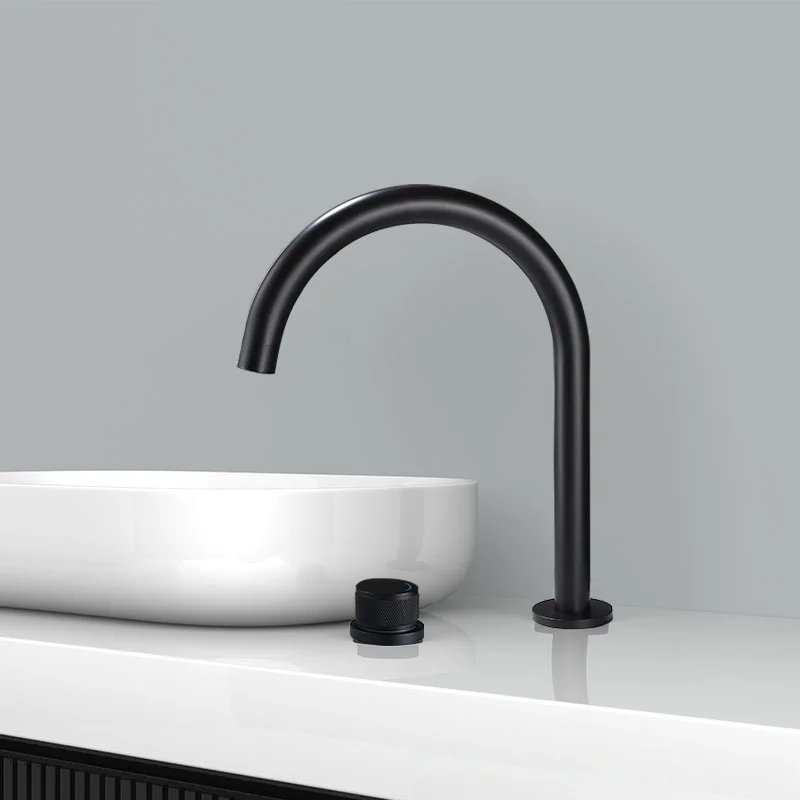 

Total Brass 28CM tall Brushed Gold Bathroom Faucet Gray Basin Faucet Hot and Cold Chrome Widespread 2-holes Black Sink Faucet