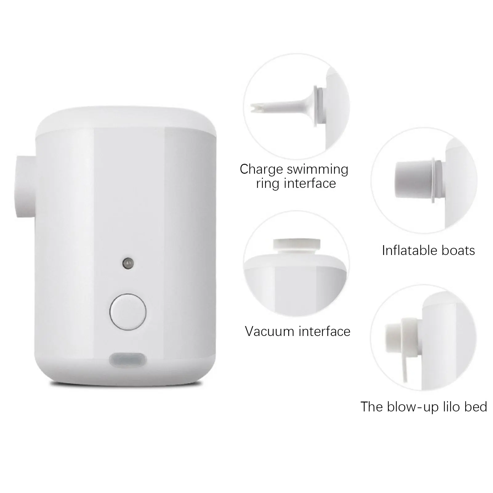 Tiny Portable Airs Pump Powerful Efficient Motor Inflating Tool For Outdoors