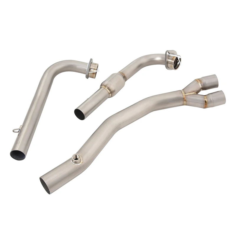 Motorcycle Exhaust System Escape Titanium Alloy Front Link Pipe Slip-On For KYMCO AK550 AK 550 2020 Connect Original Muffler