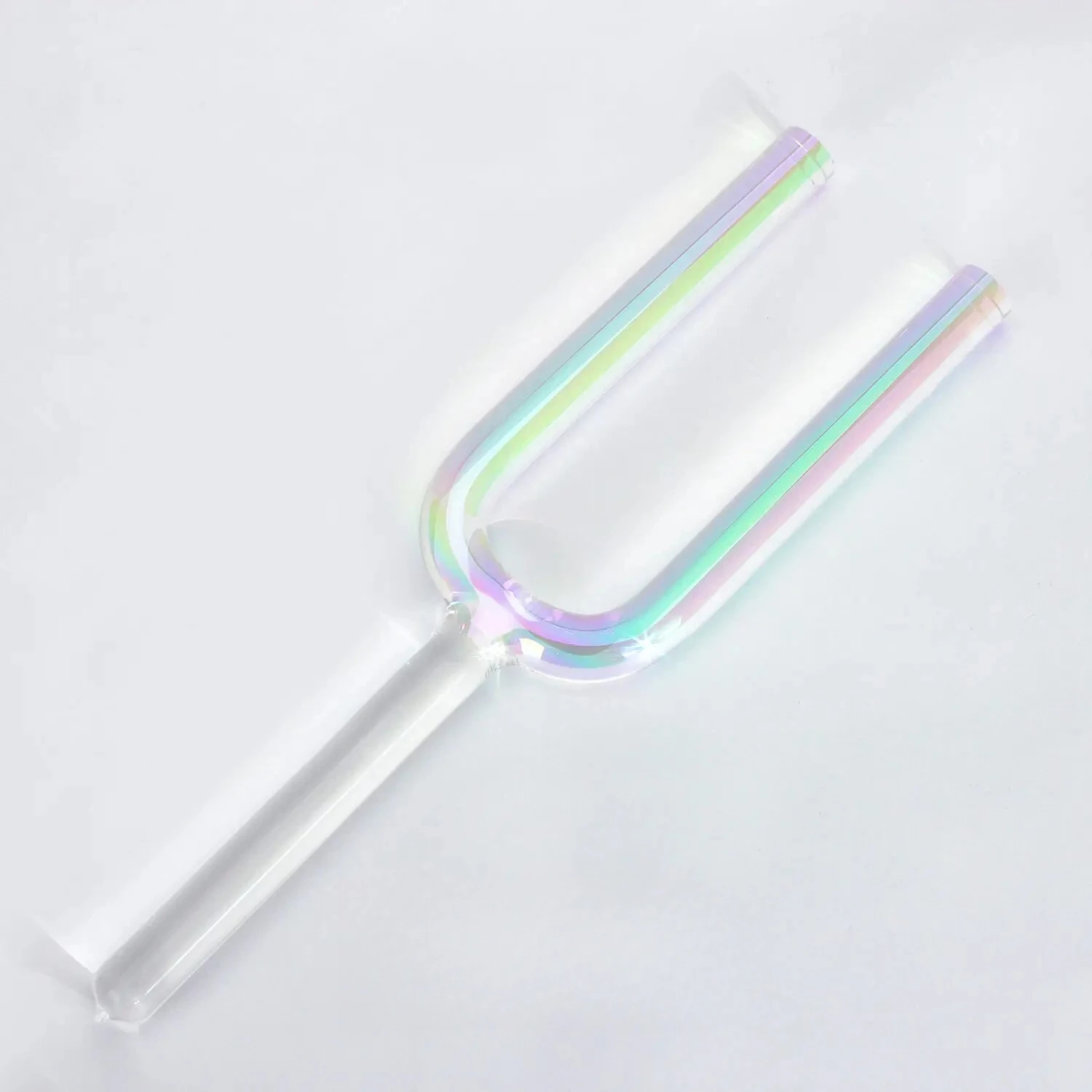 10MM Chakra‑Tuned Colorful Quartz Crystal Tuning Fork, Portable Percussion Instrument for Sound Healing & Spiritual Music Therapy