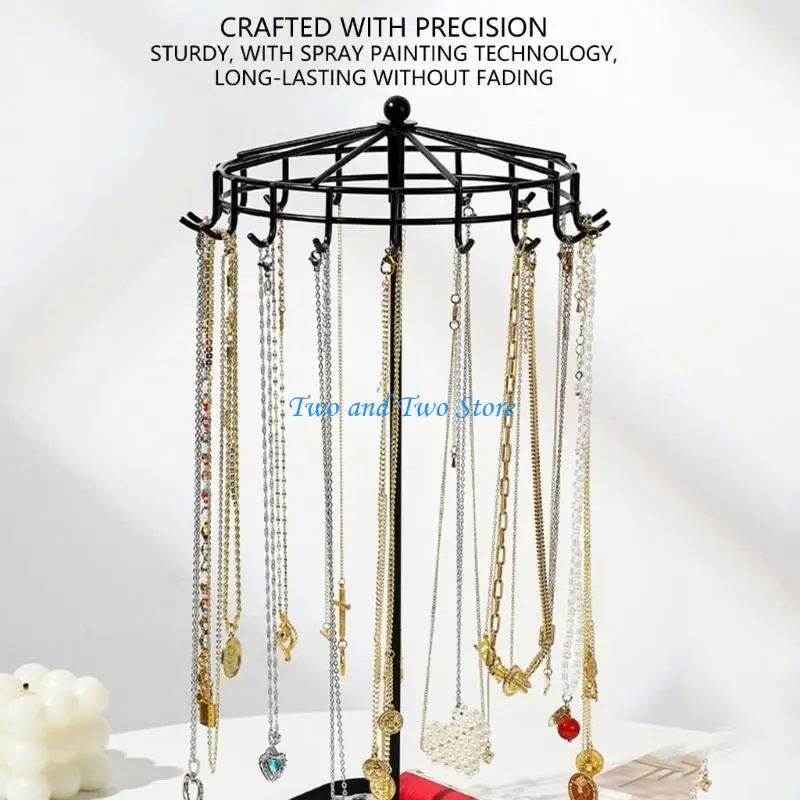 

HX6F Detachable Modern Acrylic Jewelry Stand Rotating Display for Bracelets Earrings