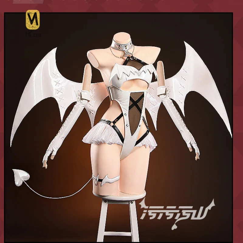 NIKKKE Blanc Cosplay Costume Pure White Demon Sexy Uniform Halloween Party Role Play Outfit Women HCos