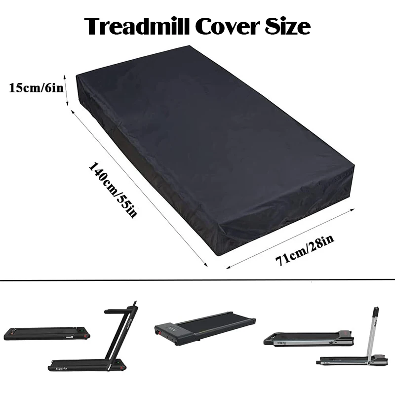 Oxford Cloth Treadmill Cover Dustproof Walking Folding Treadmill Protective Cover Sun Protection Cover for Under Desk Cover Home