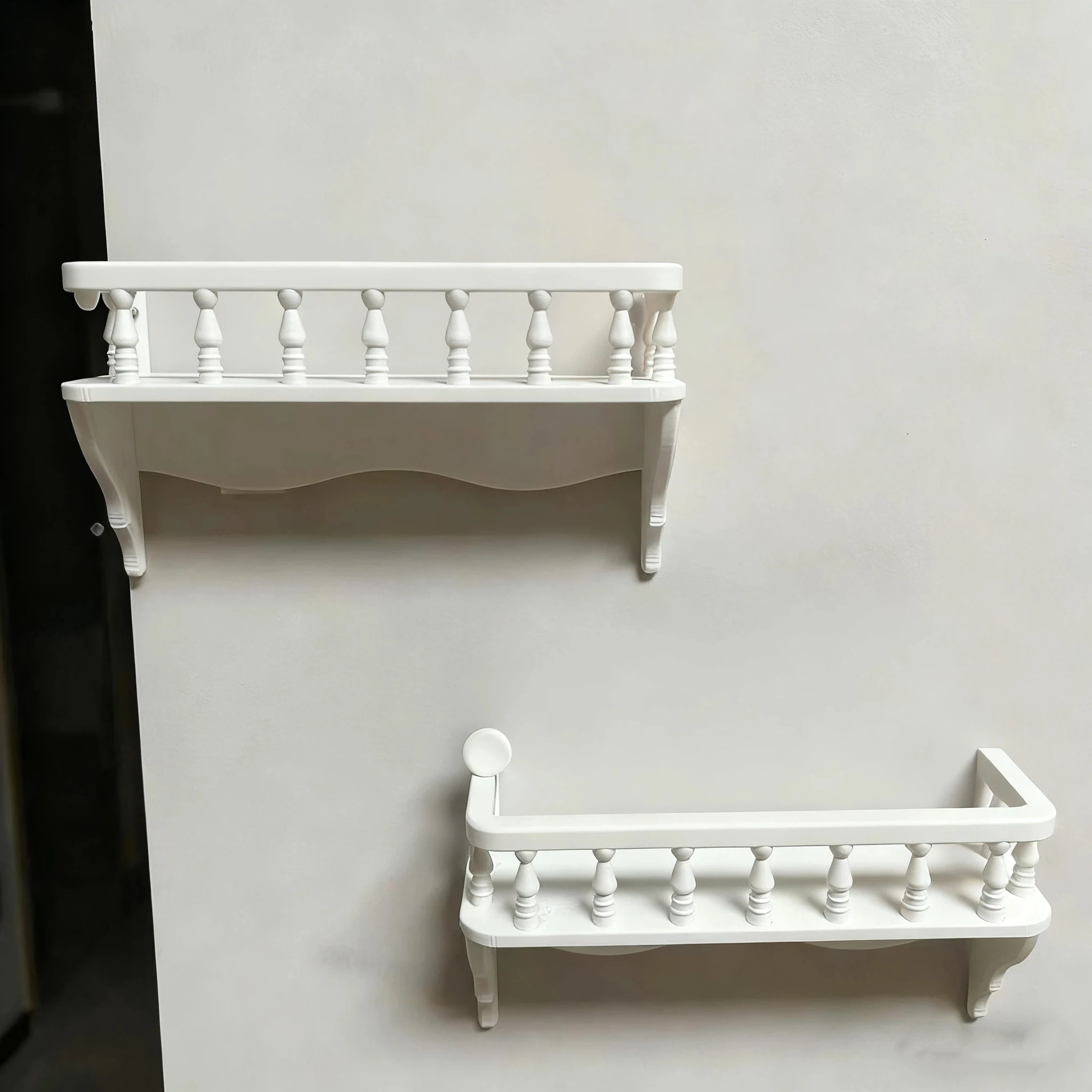 1Pc Dollhouse Miniature Wall Mounted Storage Rack Model 1: 12 Mini Simulation Building Micro Scene Decoration Toy Accessories