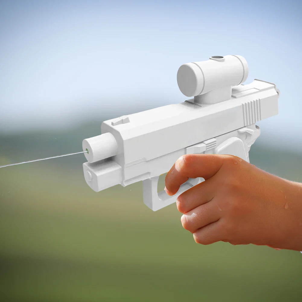 يده دليل مدفع المياه المزحة اتجاهين رذاذ ألعاب مسدس المياه الصيف في الهواء الطلق شاطئ حمام سباحة مسدس المياه لعبة للأطفال #6