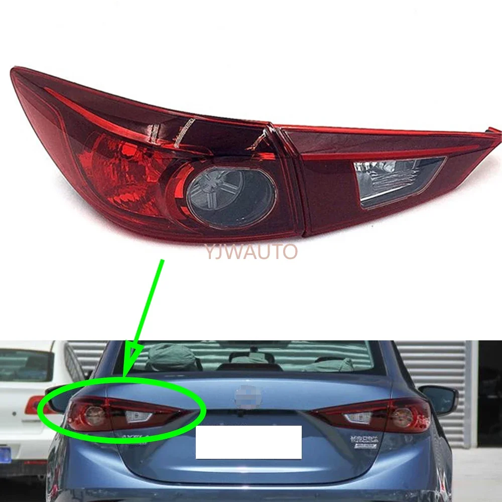 

Для Mazda 3 Axela Sedan 2014 2015 2016 задний фонарь автомобиля задний фонарь в сборе задний фонарь гаakelight указатель поворота задний противотуманный фонарь