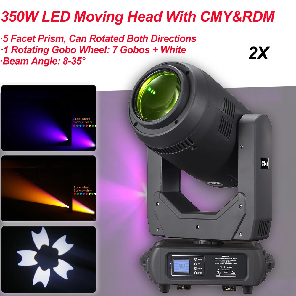 

2Pcs/Lot 350W LED BWS 3in1 Moving Head Light With CMY&RDM For DJ Disco Party Wedding Bar Stage Lighting Fast Shipping