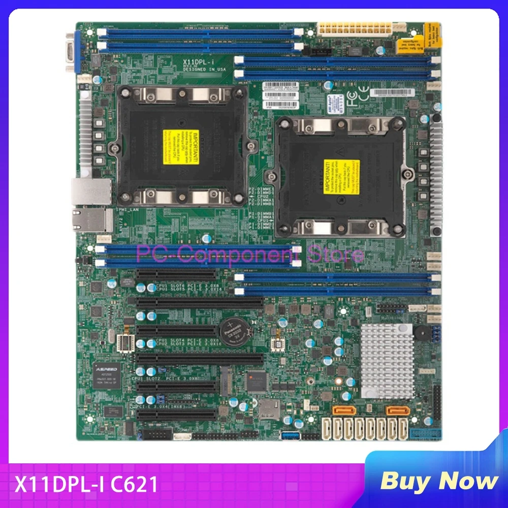 Server Motherboard For Supermicro C621 Chip LGA 3647 M.2 X11DPL-I