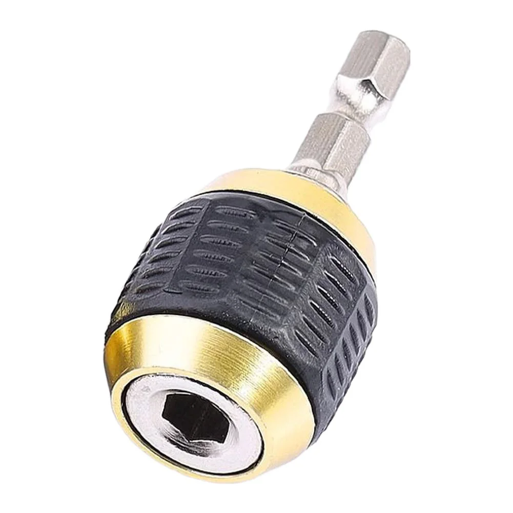 for Quick Release Hex Drill Adapter 6.35mm Shank with Integrated Magnetic Locking System for Efficient Bit Transitions