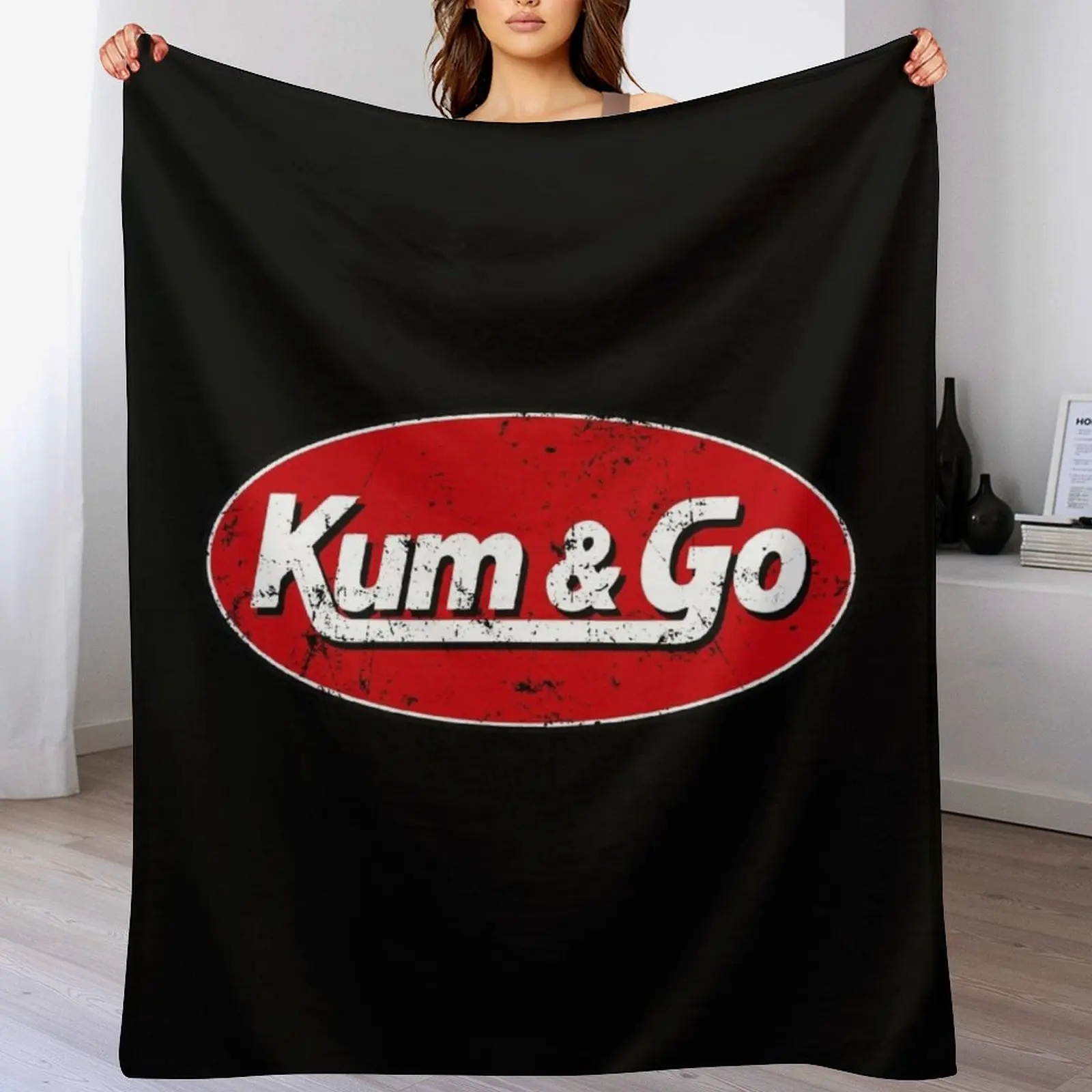 

Kum And Go Throw Blanket Warm Accent Blanket for Living Room Decoration