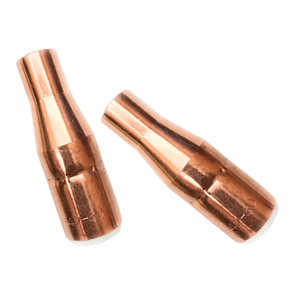 2pcs Brass Bottleneck SlipOn Welding Nozzle for MIG Welding 4014250 with NPT Outlet Ports Compatible with 404 Series Diffusers