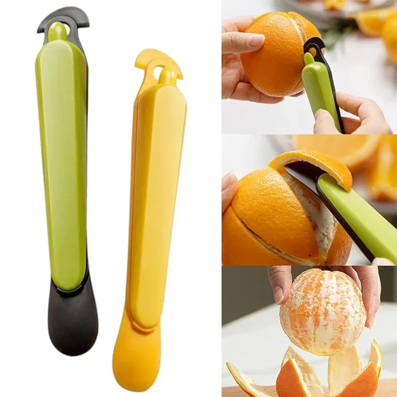 Pelador de naranjas multifuncional, herramienta de pelado de Pomelo de fruta creativa reutilizable, herramienta de cocina abierta fácil de usar para pomelo