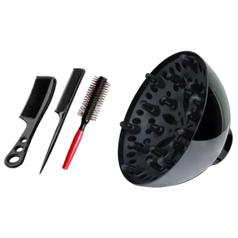 

Best Selling-Professional Salon Hairdressing Hair Dryer Diffuser Blow Blower Nozzle Barber Hair Dryer Diffuser With A Comb