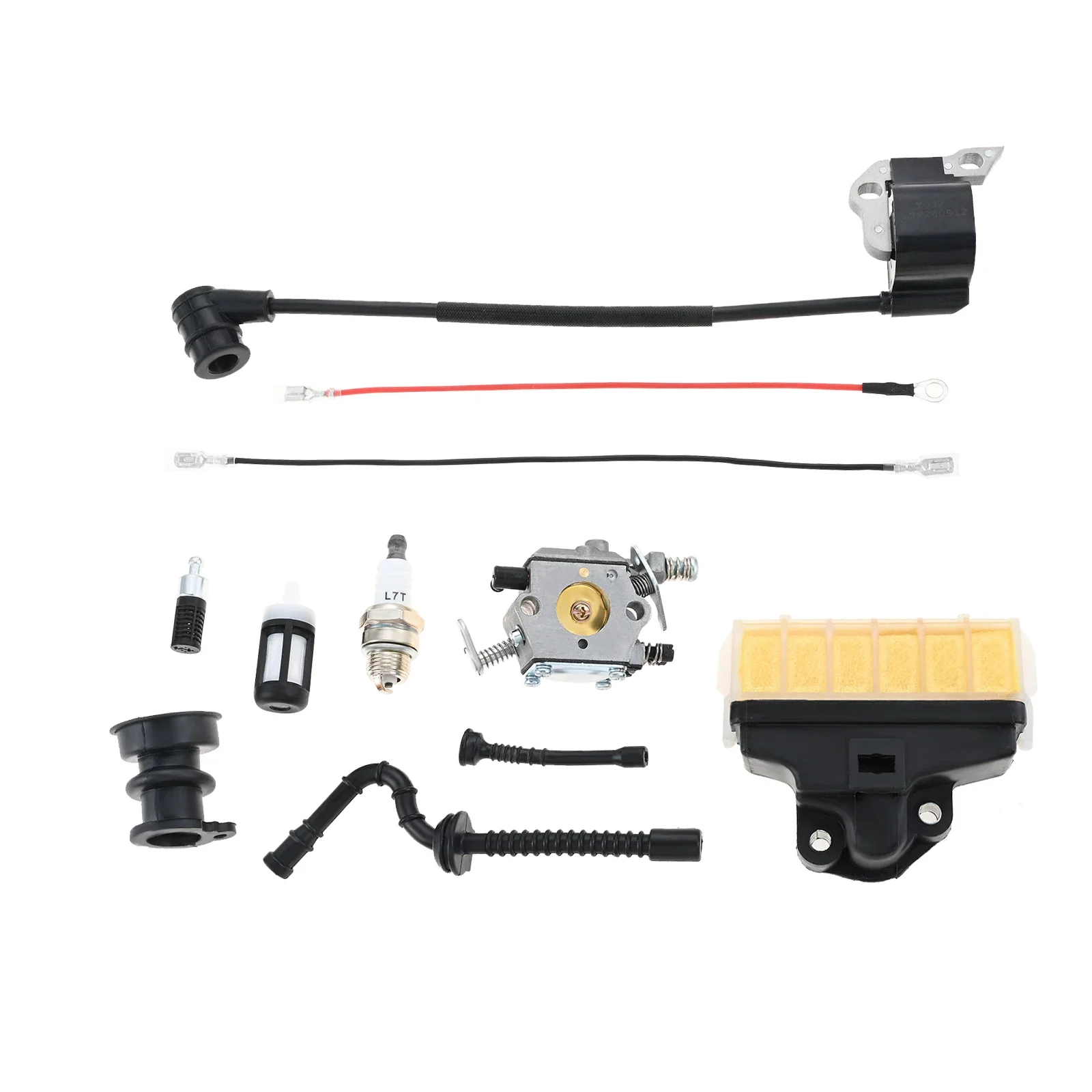 Replace for Walbro WT286 Carburetor Fit for Stihl 021 023 025 MS210 MS230 MS250 Carb Air Filter Ignition Coil Fuel Line Tune Up