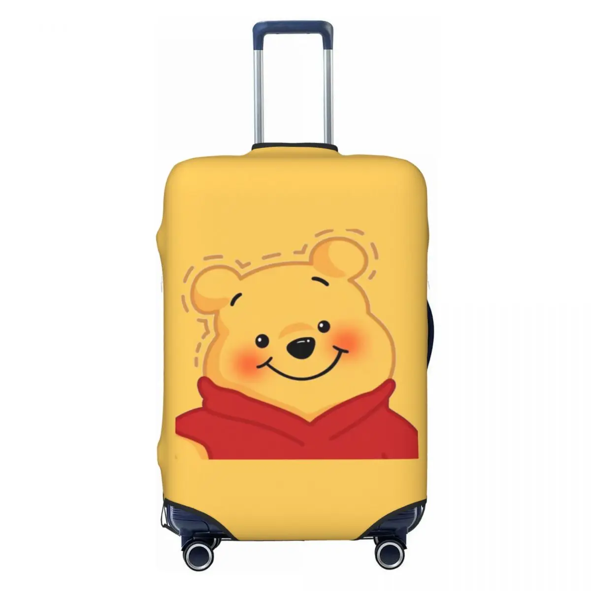 Custom Winnie The Pooh Travel Luggage Cover Dust Proof Suitcase Cover Protector Fit 18-32 Inch