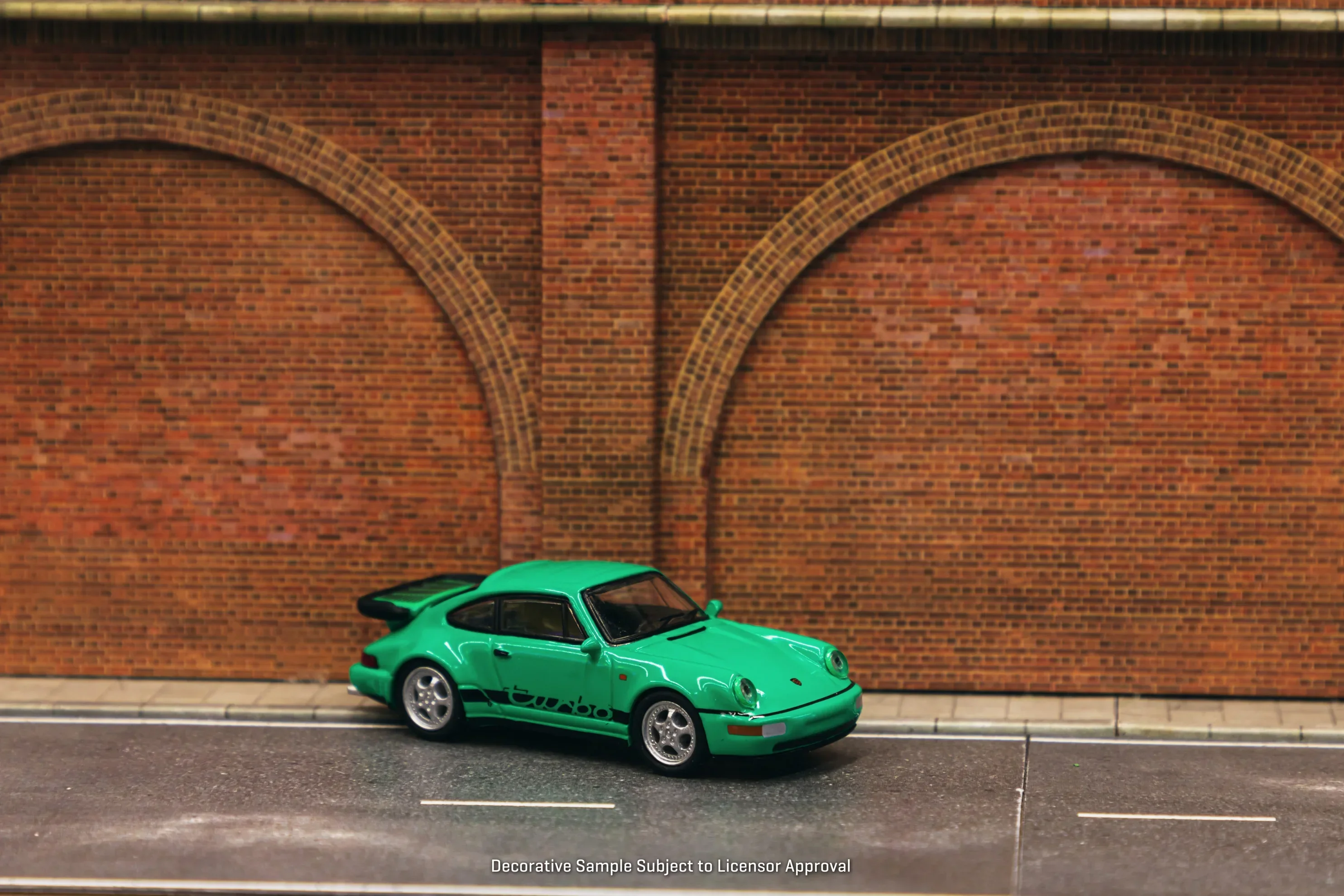 Tarmac Works 1:64 911 Turbo Green Diecast Model Car