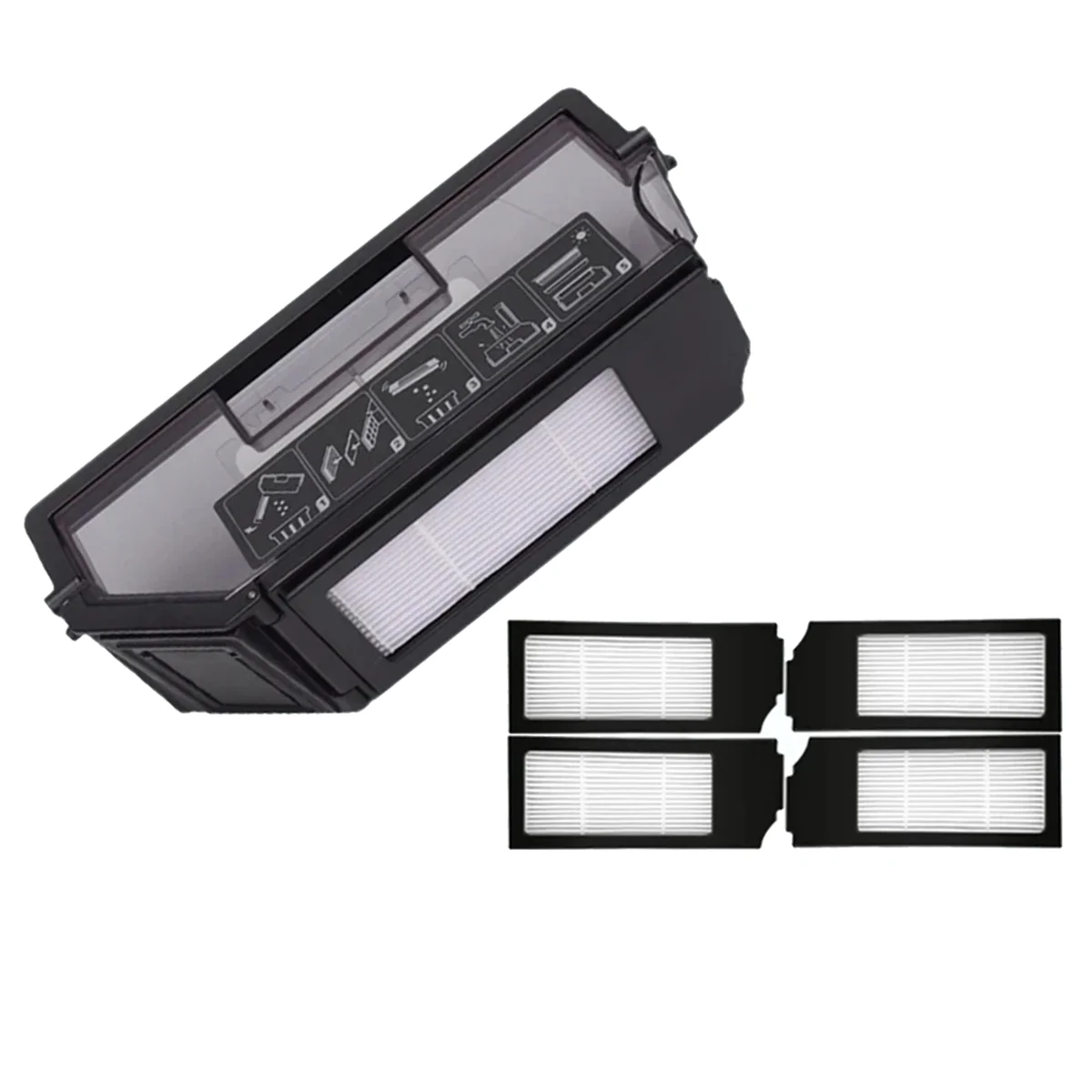 2025+ For X1 OMNI Dust Box Accessories Robot Vacuum Cleaner Dust Bin HEPA Filter Replacement Spare Parts