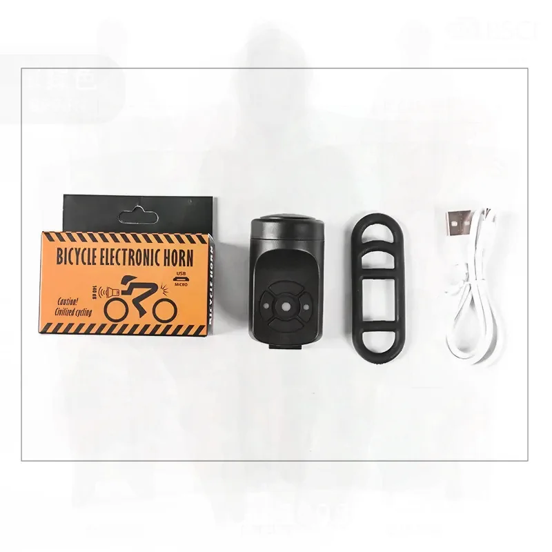 

USB Rechargeable Electric Bicycle Bell 4 Modes Motorcycle Horn Anti-Theft Alarm Cycling Bike Accessories for Mountain Bikes