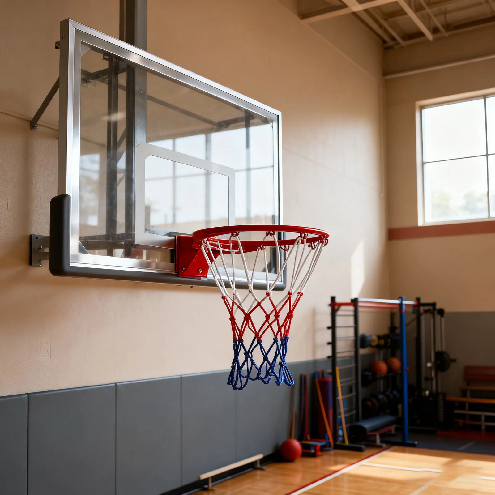 Indoor Mini Basketball System Backboard Hoop Kit Door Wall Mounted Kids Toy Set Basketball System