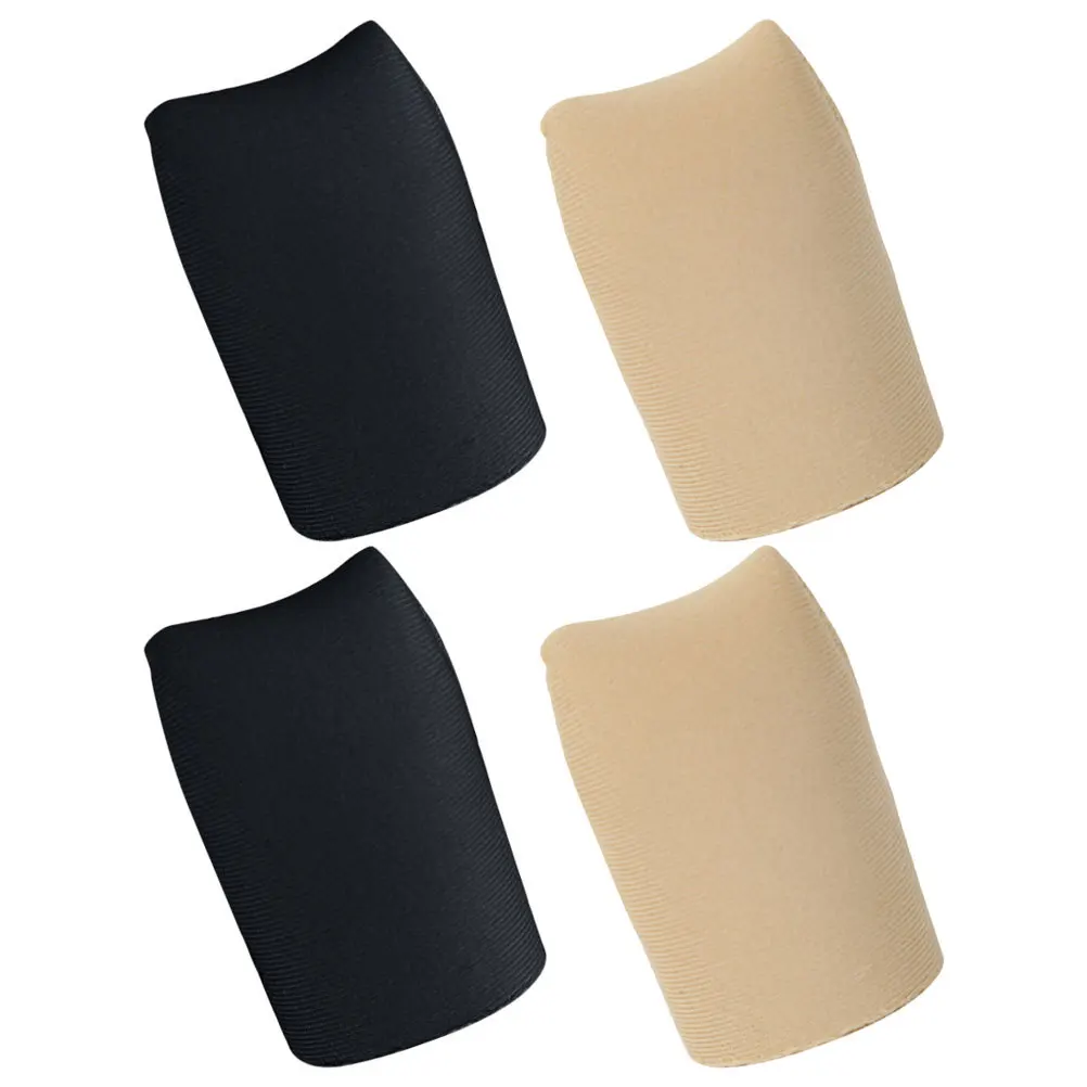 2 paia di protezioni per le dita dei piedi antiusura, foderate in silicone, copertura superiore chiusa per alleviare il dolore, maniche flessibili e traspiranti, confortevoli