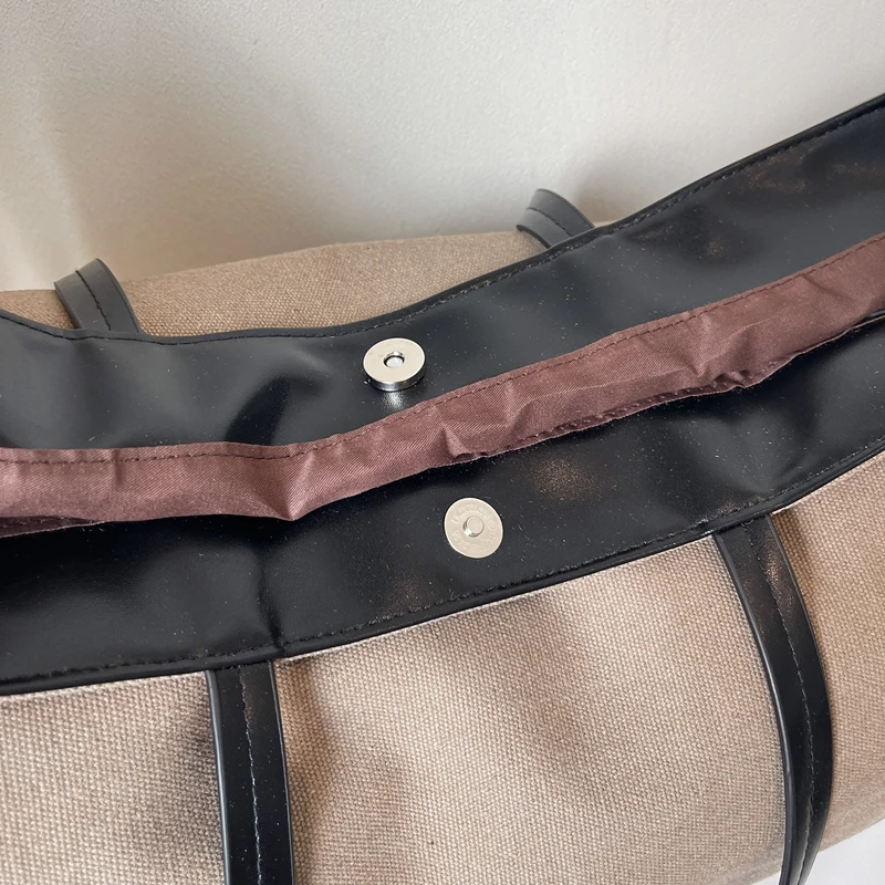 Casual Vintage frauen Schulter Tasche Mode Weibliche Leinwand Tragbare Handtaschen Große kapazität Reise Laptop Tragetaschen für dame – Detail 16