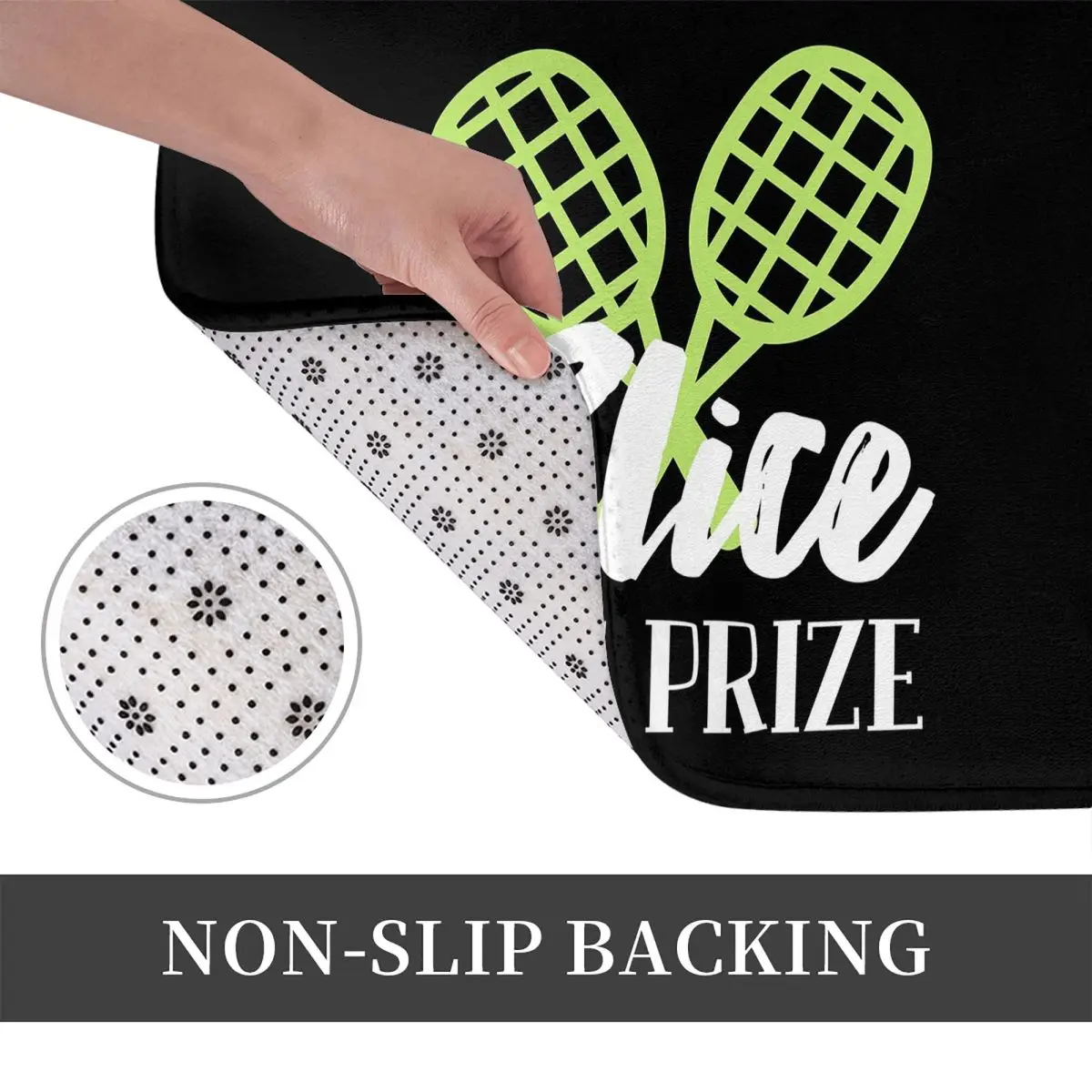 Tennis Sport Player Ball Racket Tiebreak Anti-slip Doormat Floor Mat Carpet Rug for Kitchen Entrance Living room Footpad Mats