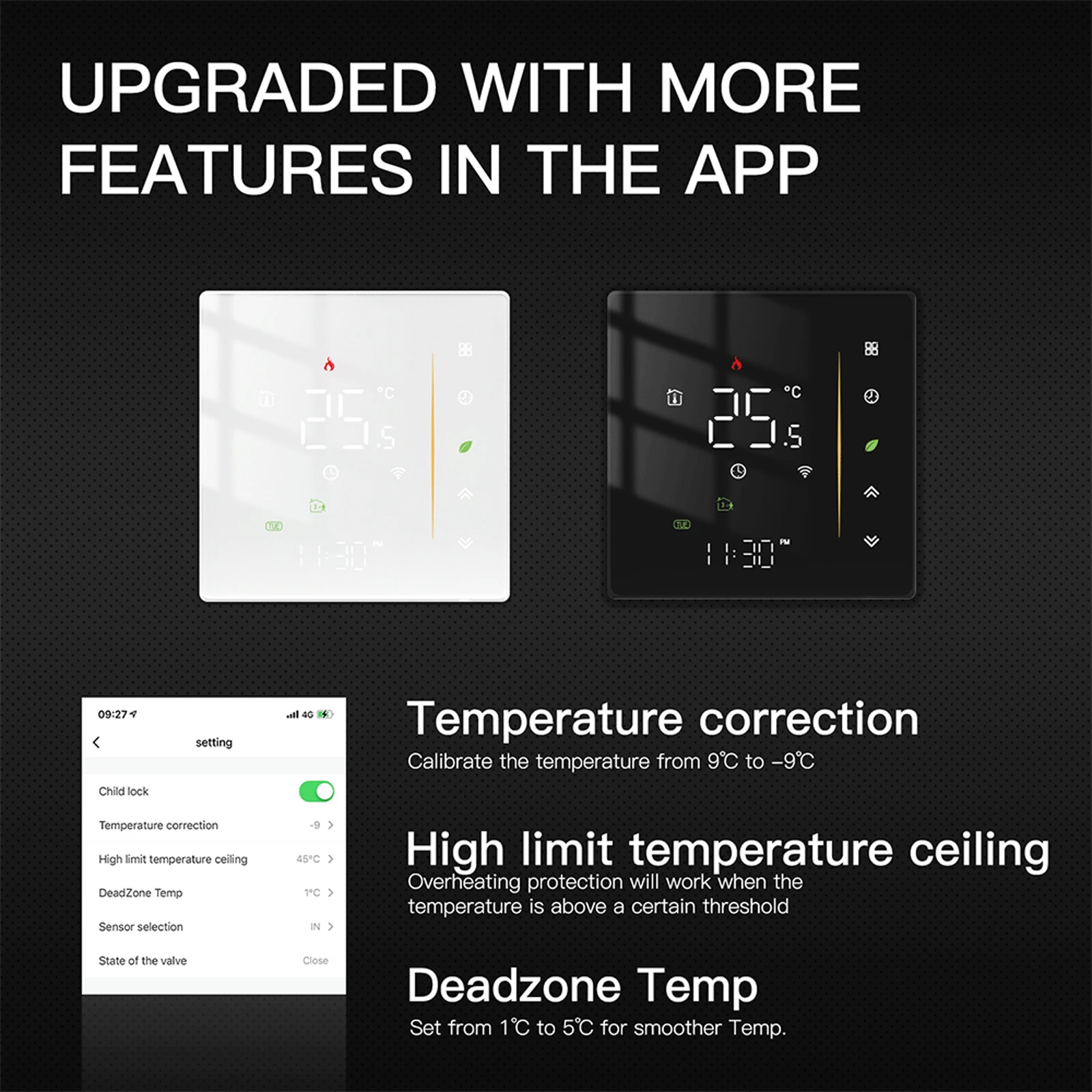 Moes Zigbee-controlador de temperatura ambiente, termostato de agua/calefacción eléctrica de suelo, caldera de Gas, humedad, Tuya, funciona con Alex