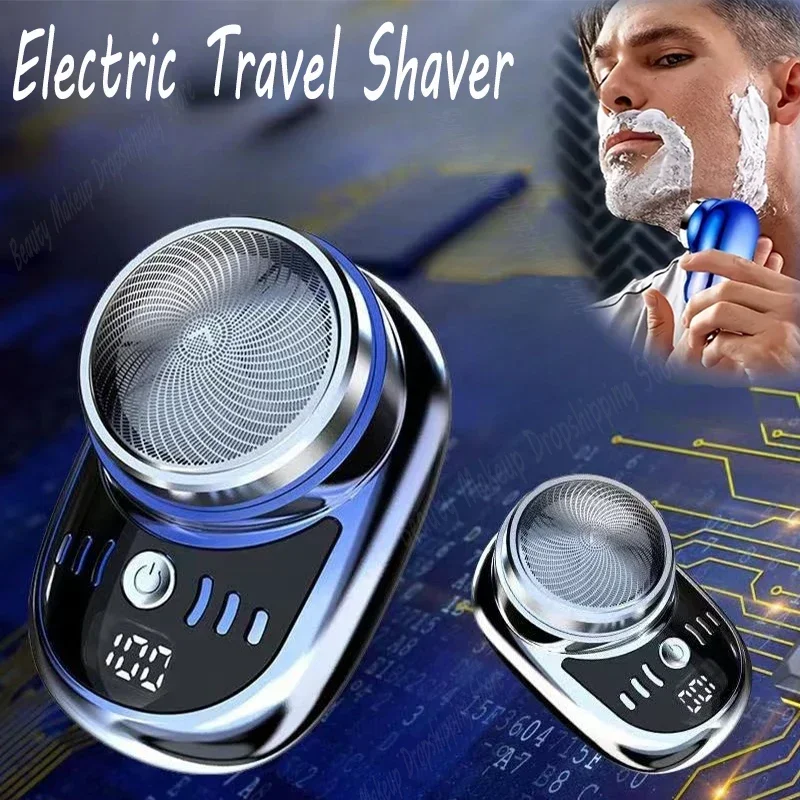 Electric Travel Shaver Portable Razor Man Wet And Dry Usb Rechargeable Shaver Typec Charging Shaving Machine Mini For Men New