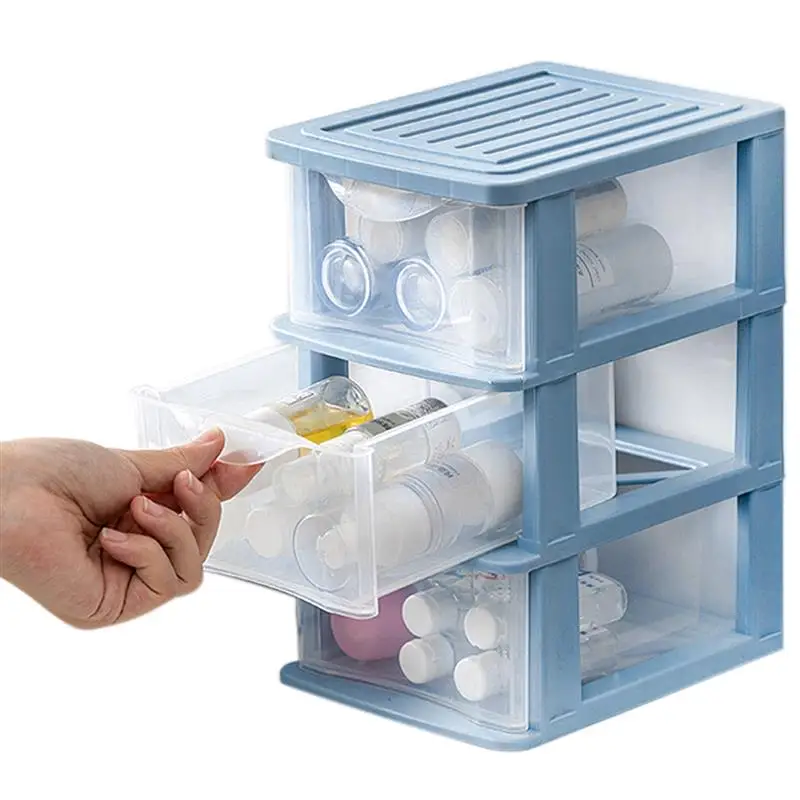 Desktop Storage Box Drawer Type Transparent Dustproof Storage Box Desktop Storage Box Drawer Type Sundries Holder Box