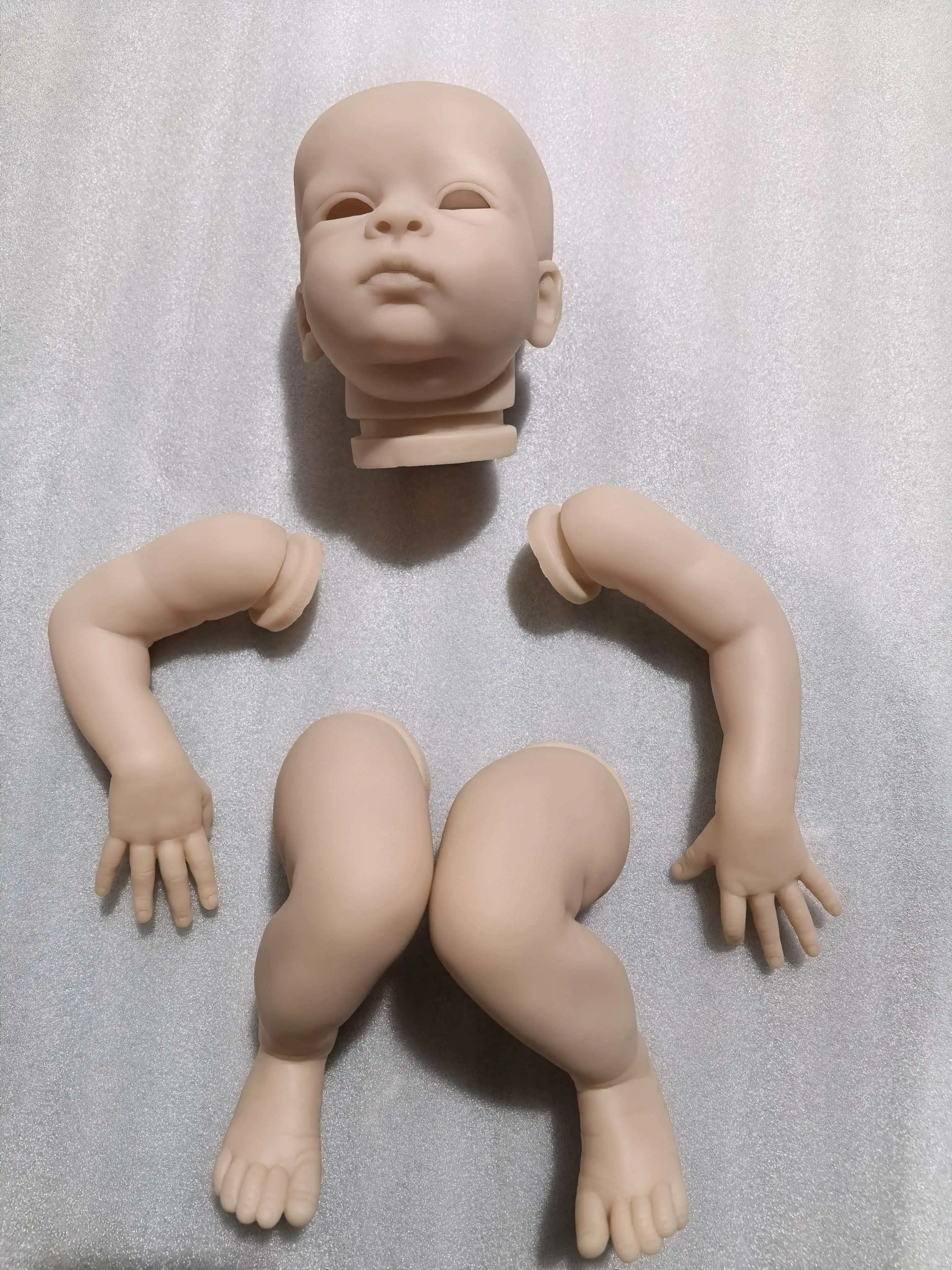 

Кукла реборн NPK 20 дюймов, Реалистичная, мягкая на ощупь, свежий цвет, необработанные части куклы с телом