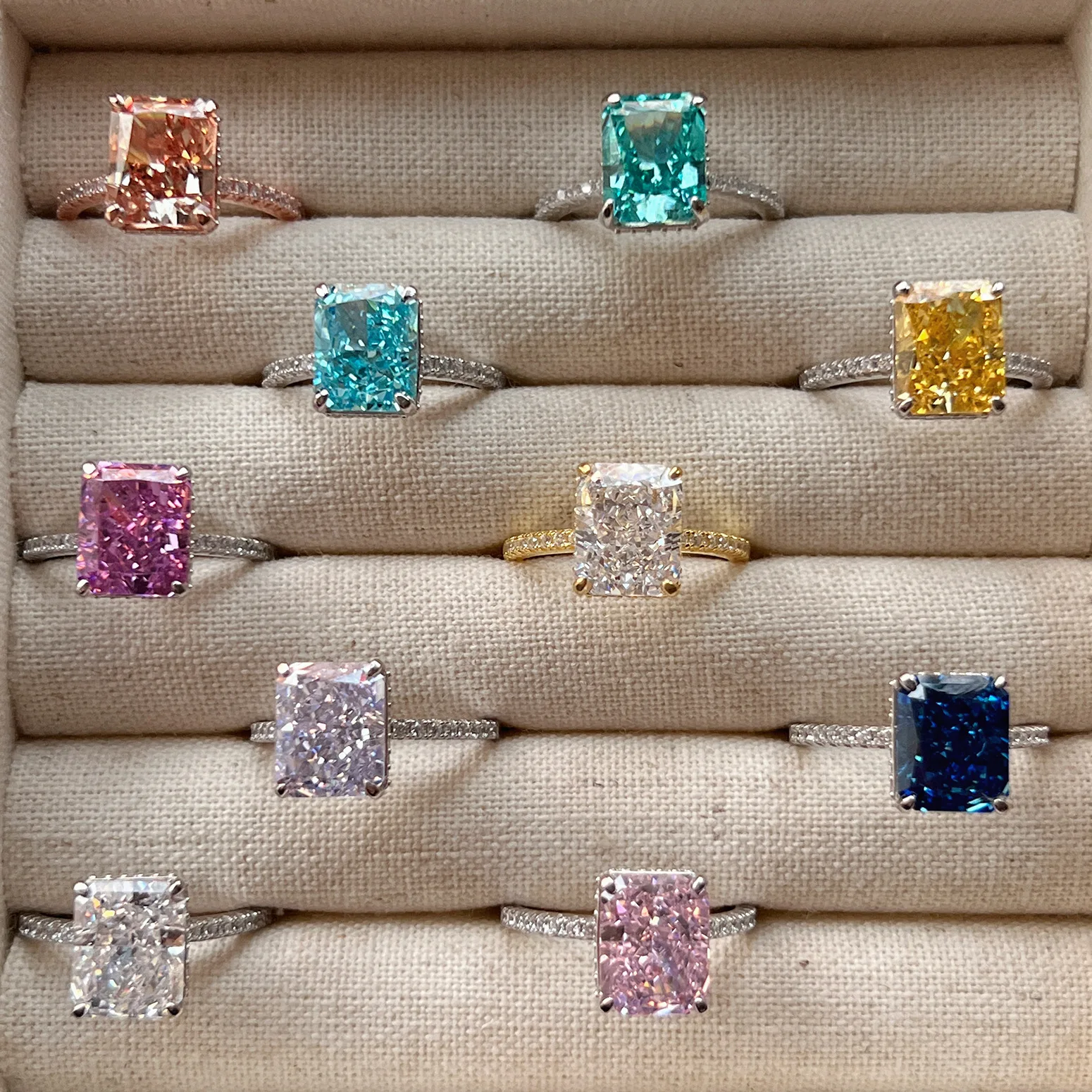 

Новое модное серебряное кольцо 925 пробы с цирконом 8А, обручальное кольцо с фианитом и инкрустацией бриллиантовым жемчугом для свадебной вечеринки