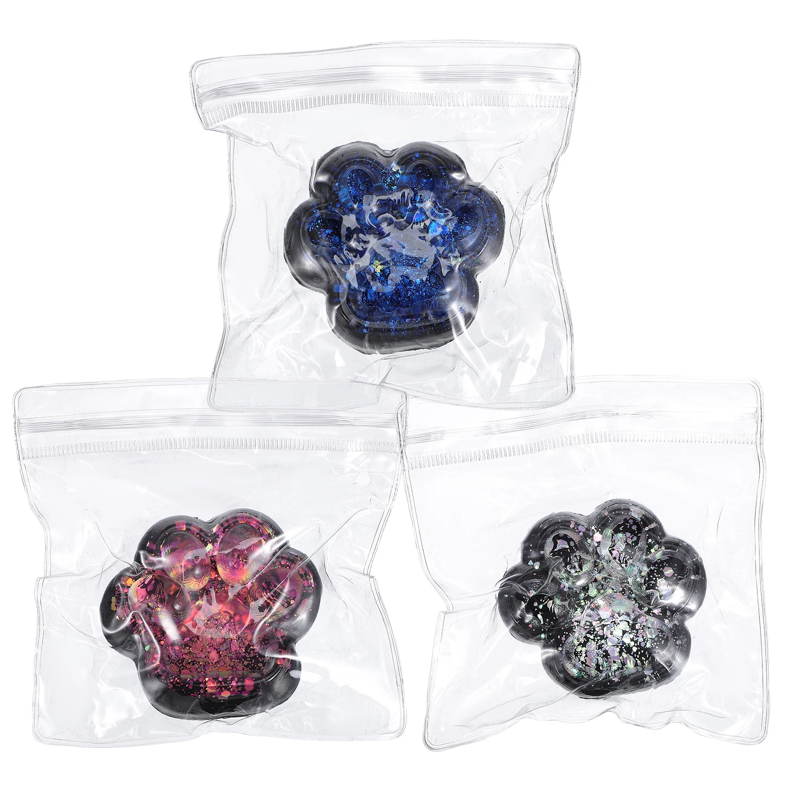 

3 pcs Squeeze Toys Small Stress Toy Soft Safe TPR Fun Desk Fidget Novelty Gifts Kids Adults