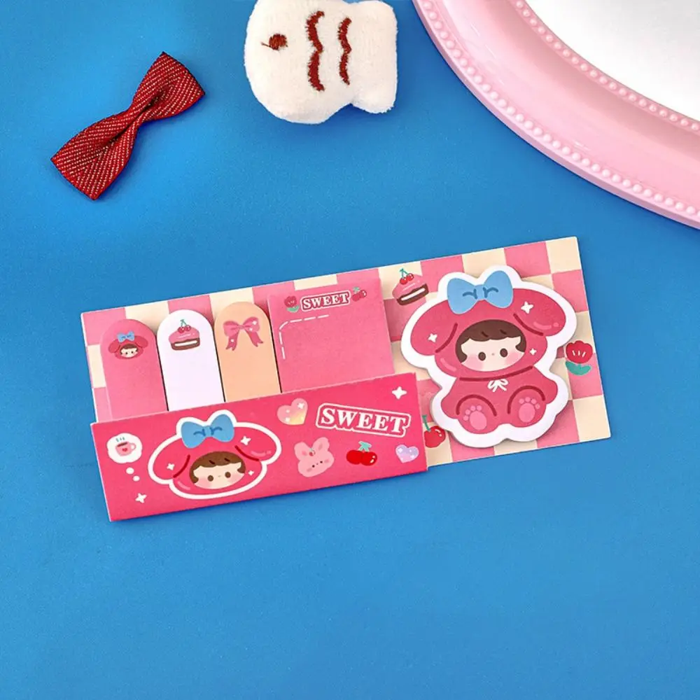 Kawaii การ์ตูนผสม Sticky Notes แบบพกพารูปพิเศษข้อความ N ครั้ง Sticky ลักษณะสูงระดับ Creative