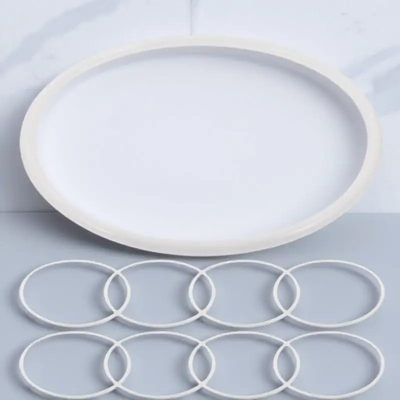 

20Pcs DIY Dreamcatcher Material 13Cm White Plastic Circles Craft Rings for Macrame Mandala Wall Art Hoop Shaped Supplies