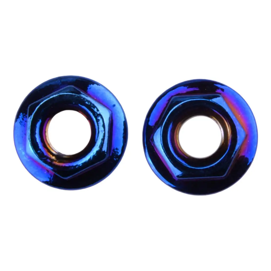 6 قطعة شفة M10 عرافة براغي المسمار الفولاذ المقاوم للصدأ للدراجات النارية دراجة الأزرق #3