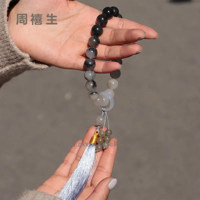 Natural Jinsi Jade Seedpod Gradient Handheld Tianshan Emerald Pumpkin
