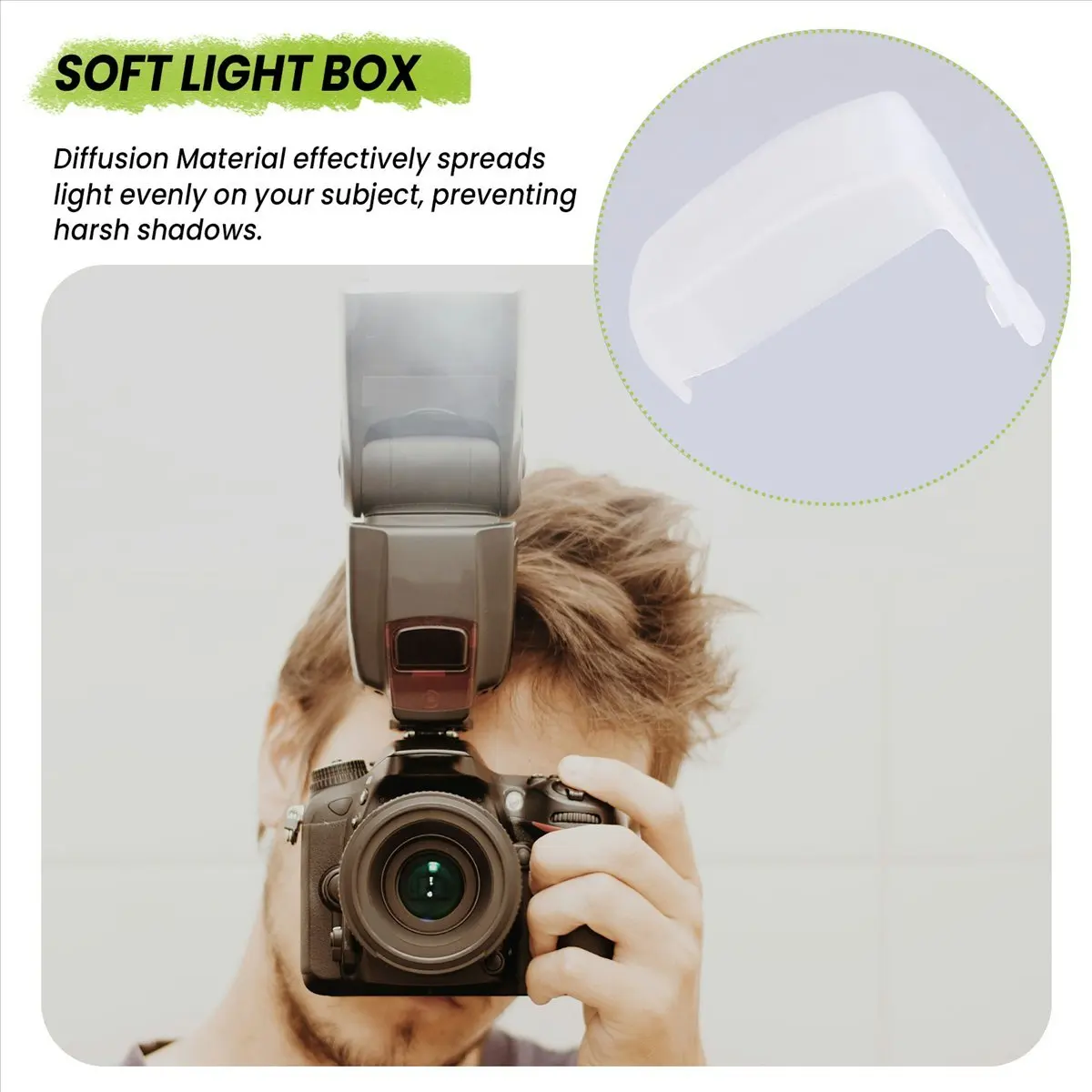 N05R Flash Diffuser Bounce Cover for YN685 YN600EX-RT -660 Speedlight