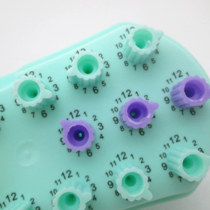 Dental Autoclavable Disinfection Record Times Endo Files Holder Box 18 Holes Sterilizing Rack Dentist Tool