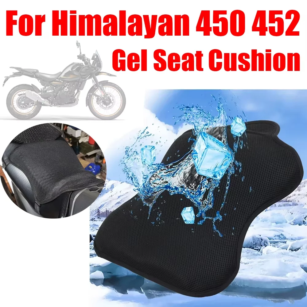 Gel-Sitzkissenbezug, Druckentlastungspolster, Sitzbezug-Schutz für Royal Enfield Himalayan 450 452 H450 H452 2024 Zubehör