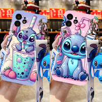 Stitch Keychain Phone Case Cover For Redmi Note 11 10 12 9 10s 11s 9s 13 7 8 9A 9C 10C 9T Xiaomi Mi 11 Lite Poco X5 X3 X4 M4 Pro