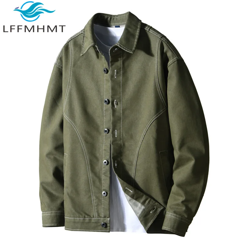 

Z897 Winter Fall Fashion Men's Long Sleeve Casual Loose Japanese-style Jacket High Quality Comfortable Stylish Design Coat Male