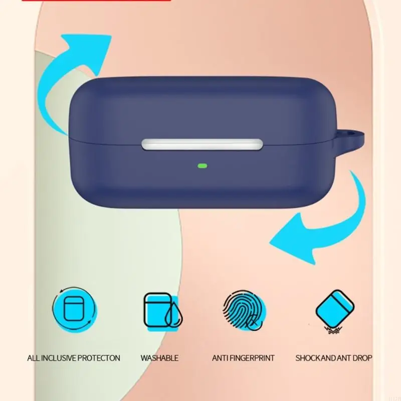 WF-C510용 H37B 충격 방지 이어폰 실리콘 커버 방진 슬리브 세척 가능 하우징