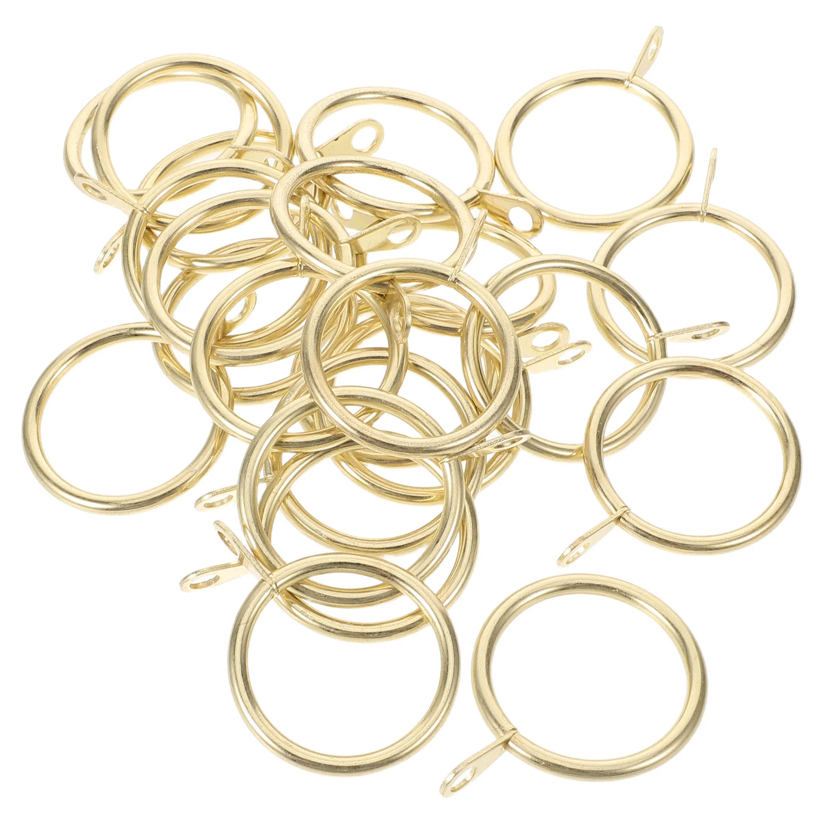 

Curtain Ring Clips with Swivel Hook for Easy Slide Modern Window Treatment Hardware Accessory Decorative Drapery Rings