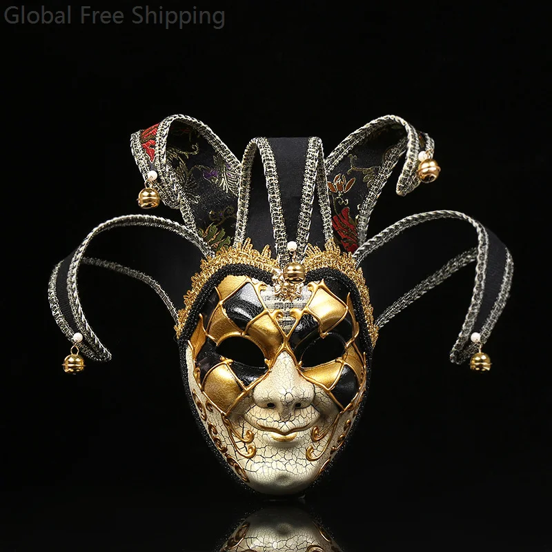 Unisex Kreative Halloween Horror Vollgesichtsmaske Karneval Zirkus Rollenspiel Böser Clown Zubehör Karneval Maske Party Requisiten