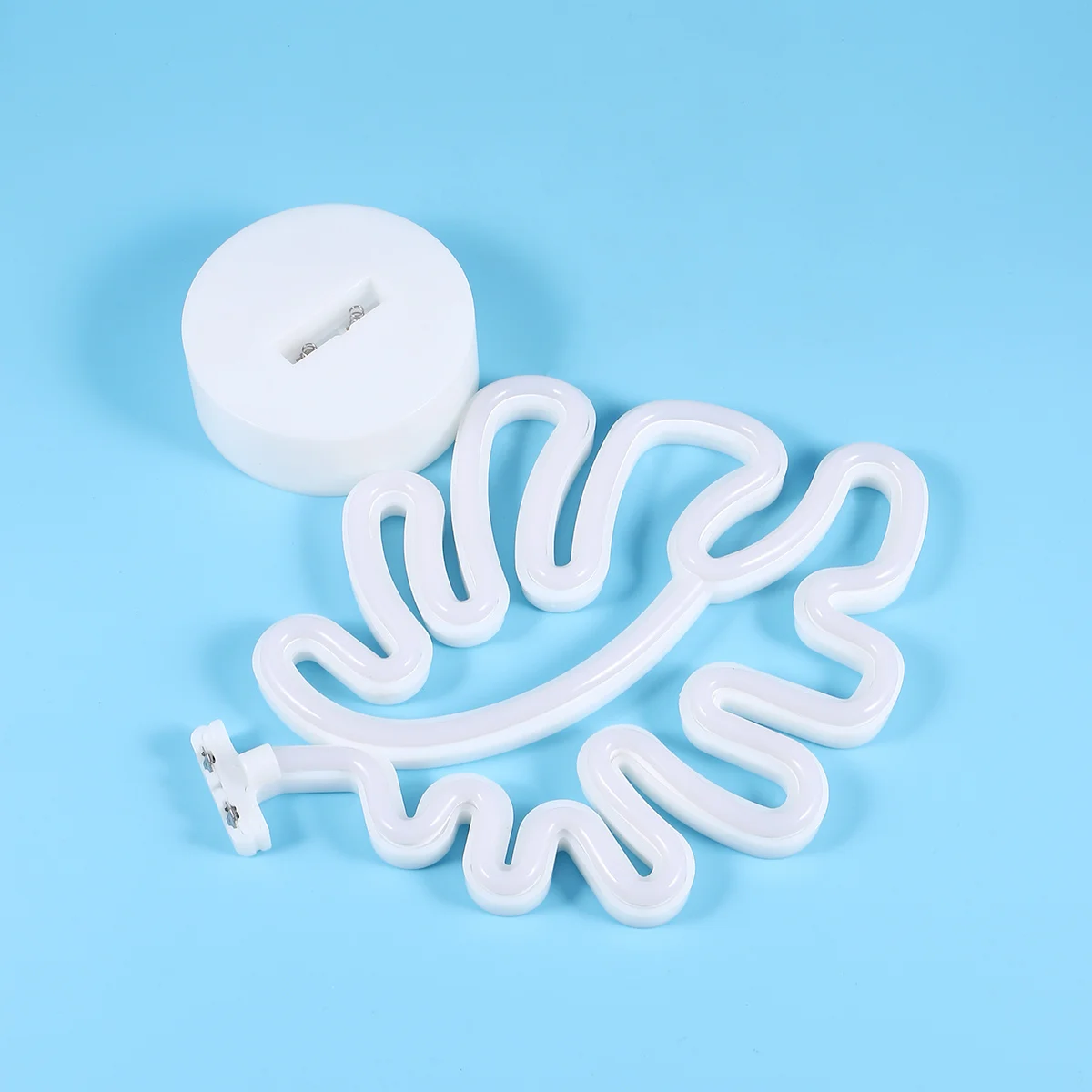 

LED Monstera Decorative Lantern Operated Neon Night Light Infinite Tunnel Illusion Ornament for Party Home