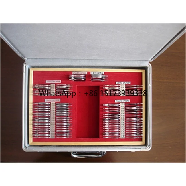 Professional Trial Lens Set Ophthalmic Trial Box Optometry Eye Test Case Optical