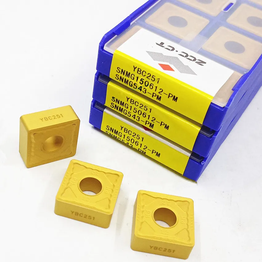 SNMG150612-PM YBC251/SNMG150612-PM YBC252/SNMG150612-PM YBC351/SNMG150612-PM YBD152 ZCC.CT CNC carbide inserts 10PCS/BOX