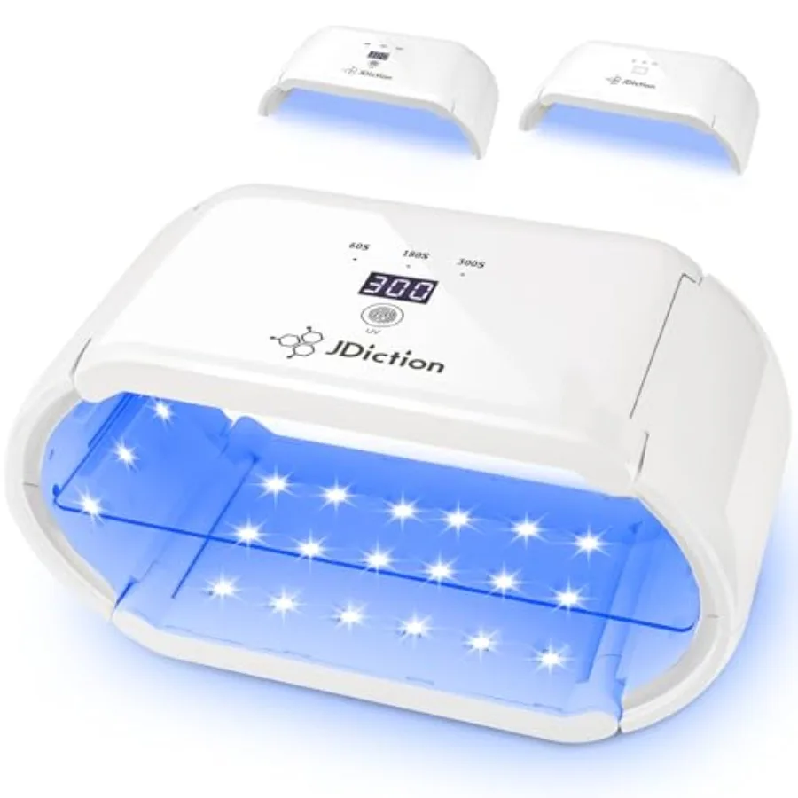 UV Light for Resin, Wireless UV Resin Lamp with 48 LED Beads, Long Time Setting 1min, 3min, 5min, 10min,Rechargeable 48W Powerf