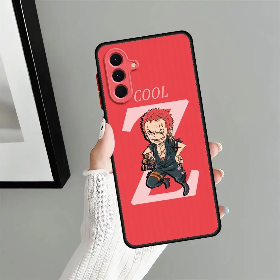 Casing Lucu Logo One Piece untuk Samsung Galaxy A52 A56 A22 A34 A54 A53 A73 A25 A26 A35 A36 A21s A24 Penutup Belakang Ponsel